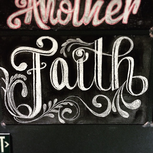 Faith Chalkboard art