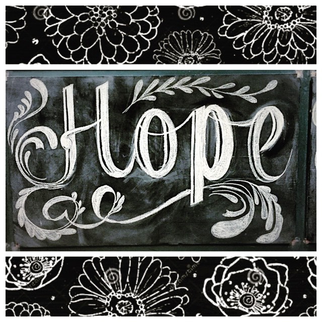 Hope Chalkboard art