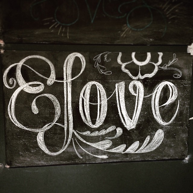 Love Chalkboard art